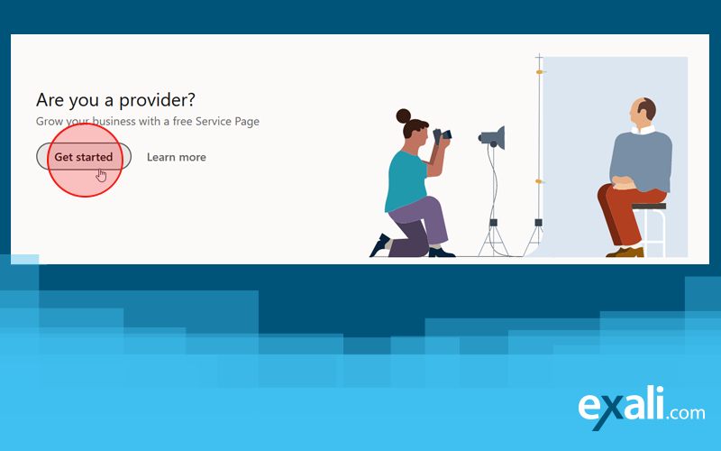 On the Services Marketplace you will then find the option to create a service page as a provider.