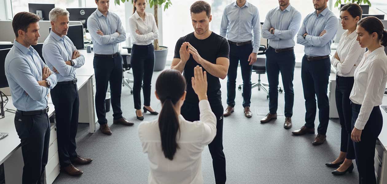 Selbstverteidigungskurs self-defense class